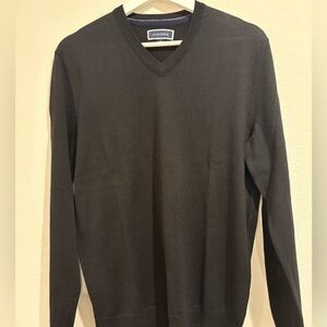 Club Room Men's Black V-Neck Sweater